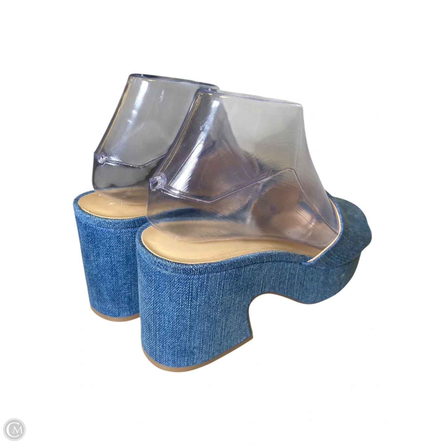 Shoes Heels Block By Nine West In Blue, Size: 7.5