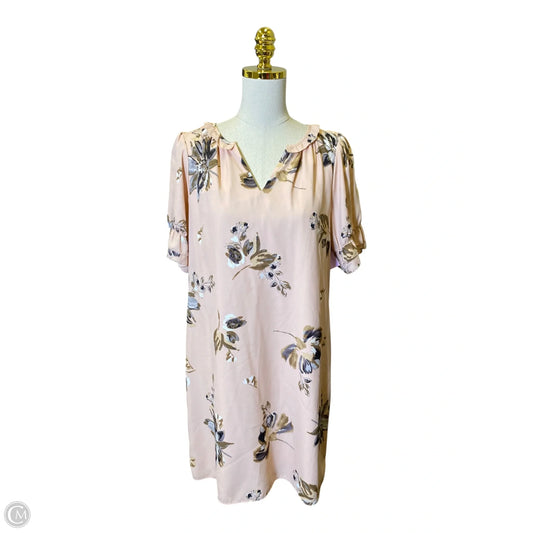 Dress Casual Midi By Kaari Blue In Multi-colored, Size: M