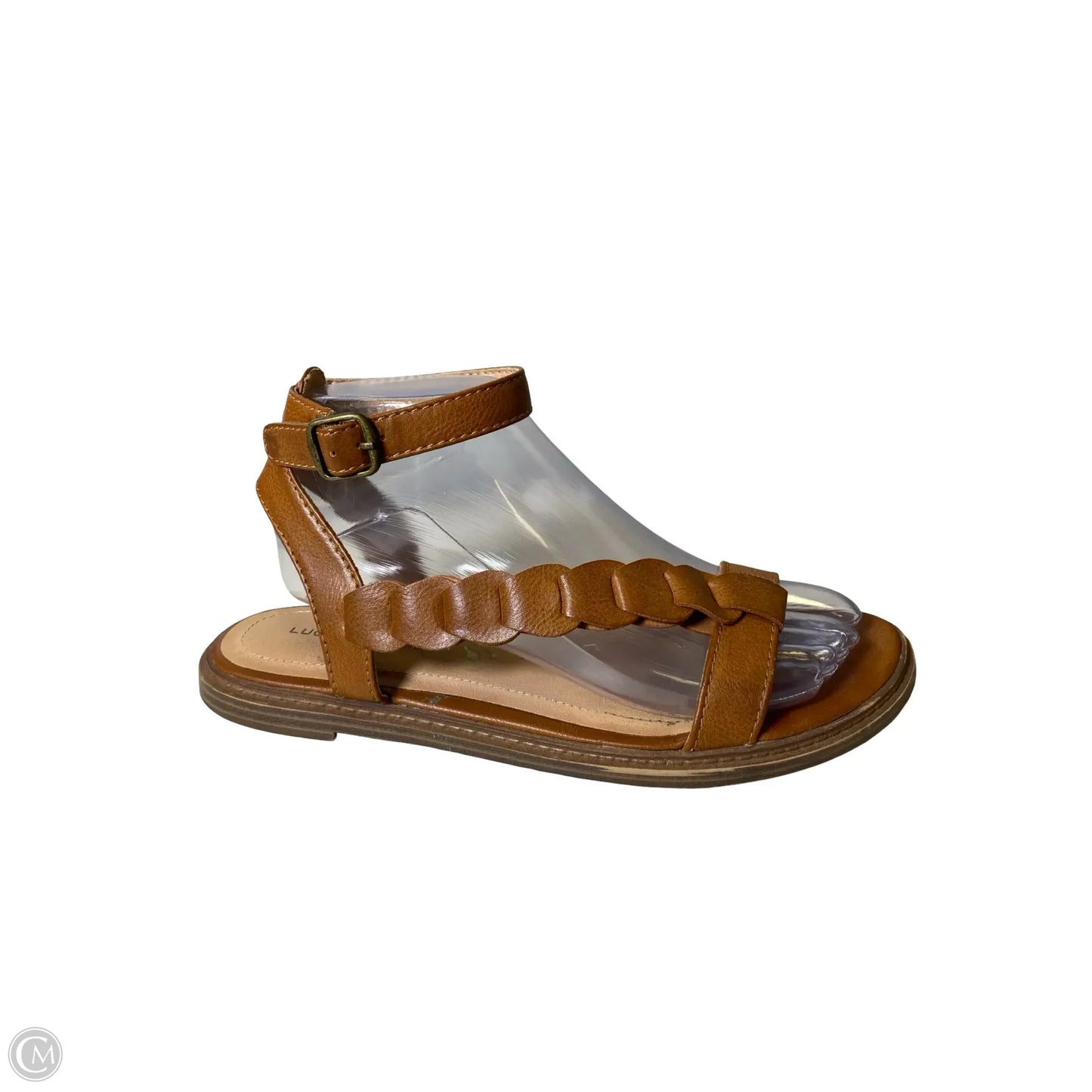 Sandals Flats By Lucky Brand In Brown, Size: 7.5