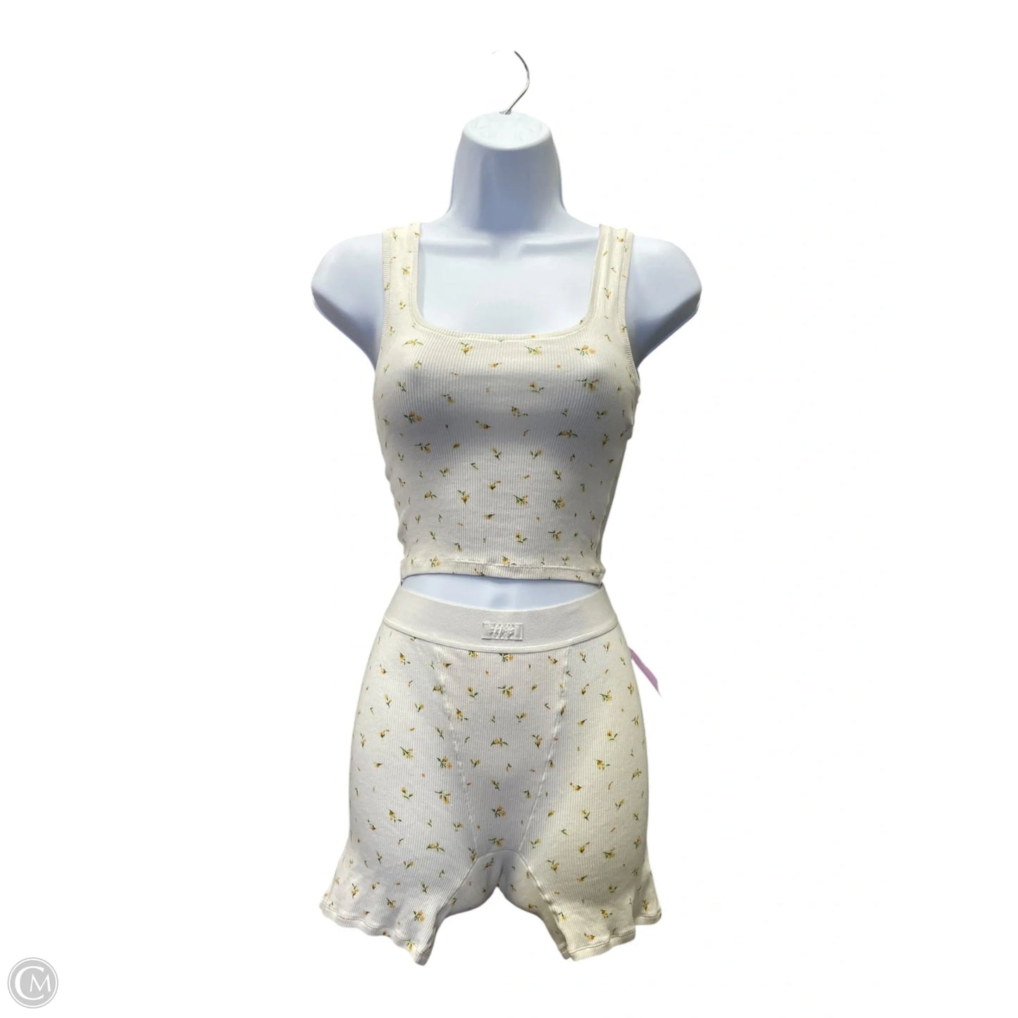 Top 2pc Sleeveless By Skims In Floral Print, Size: S
