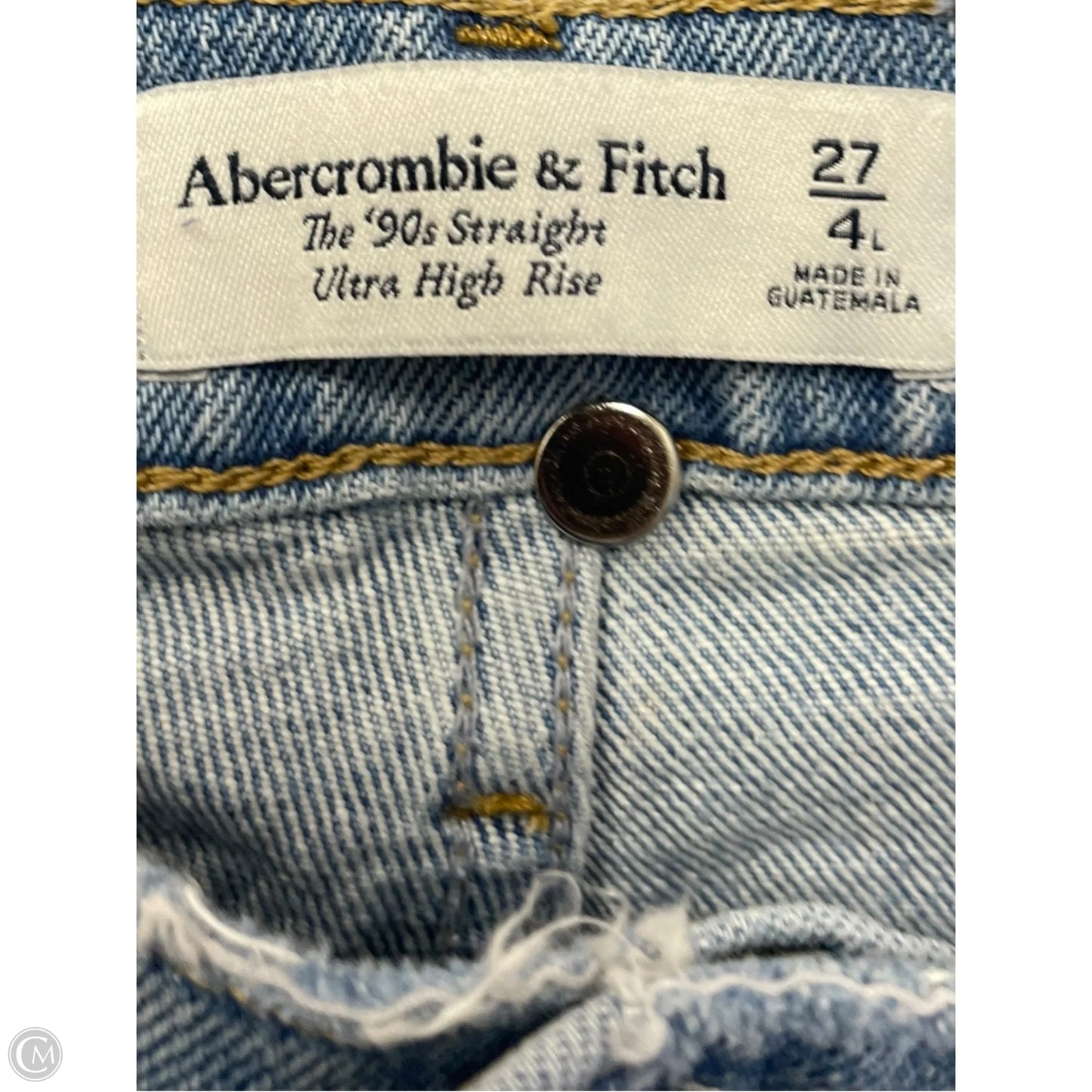 Jeans Straight By Abercrombie And Fitch In Blue, Size: 4