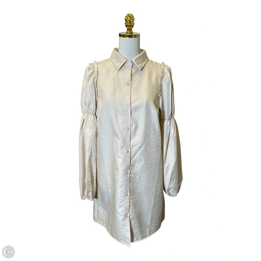 Dress Casual Midi By Walter Baker In Gold, Size: M
