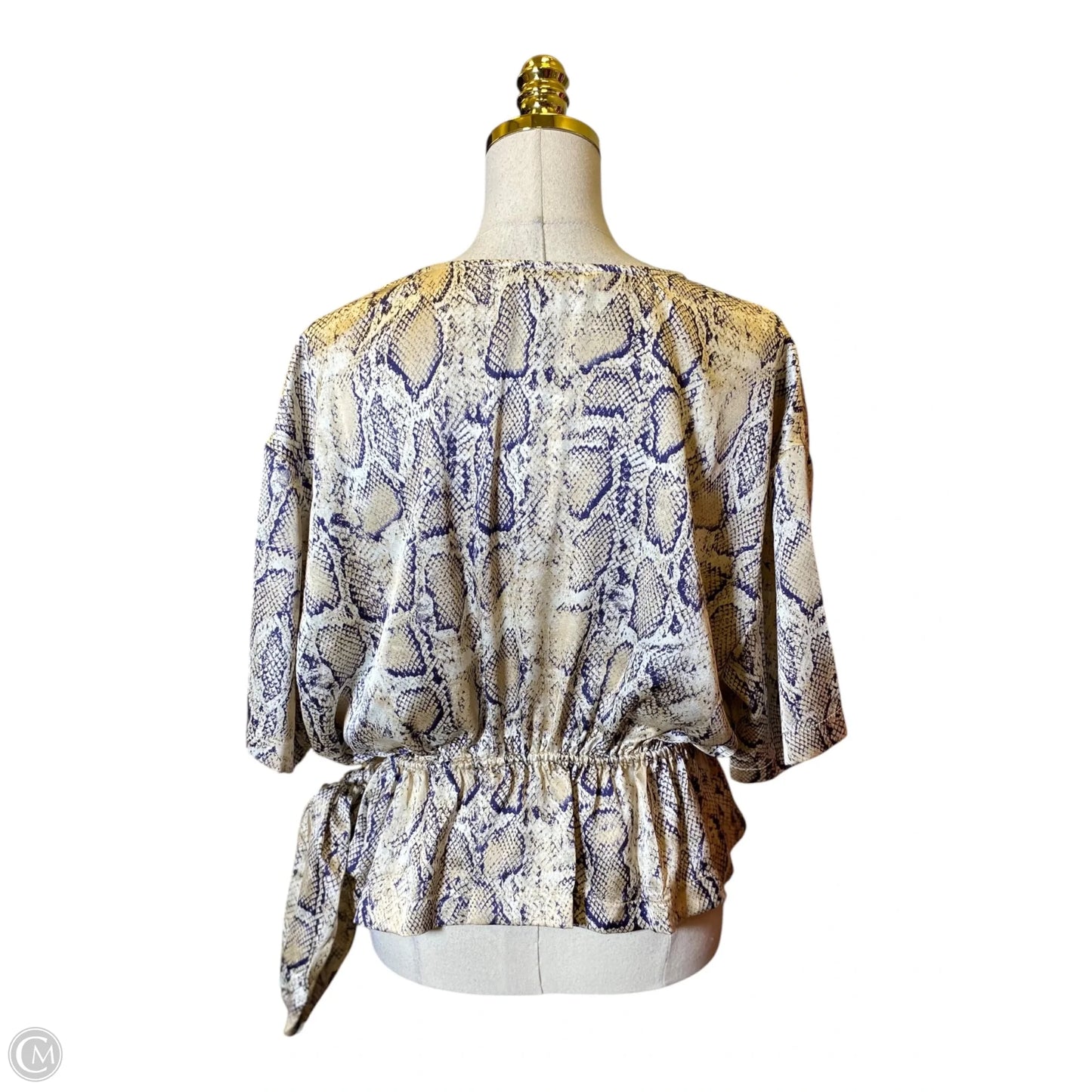 Blouse Short Sleeve By Bb Dakota In Animal Print, Size: M