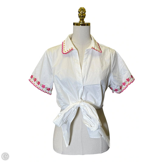 Blouse Short Sleeve By Clothes Mentor In Multi-colored, Size: M