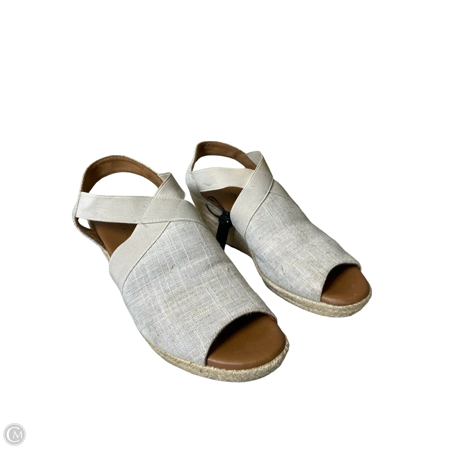 Sandals Heels Wedge By Sonoma In Tan, Size: 10