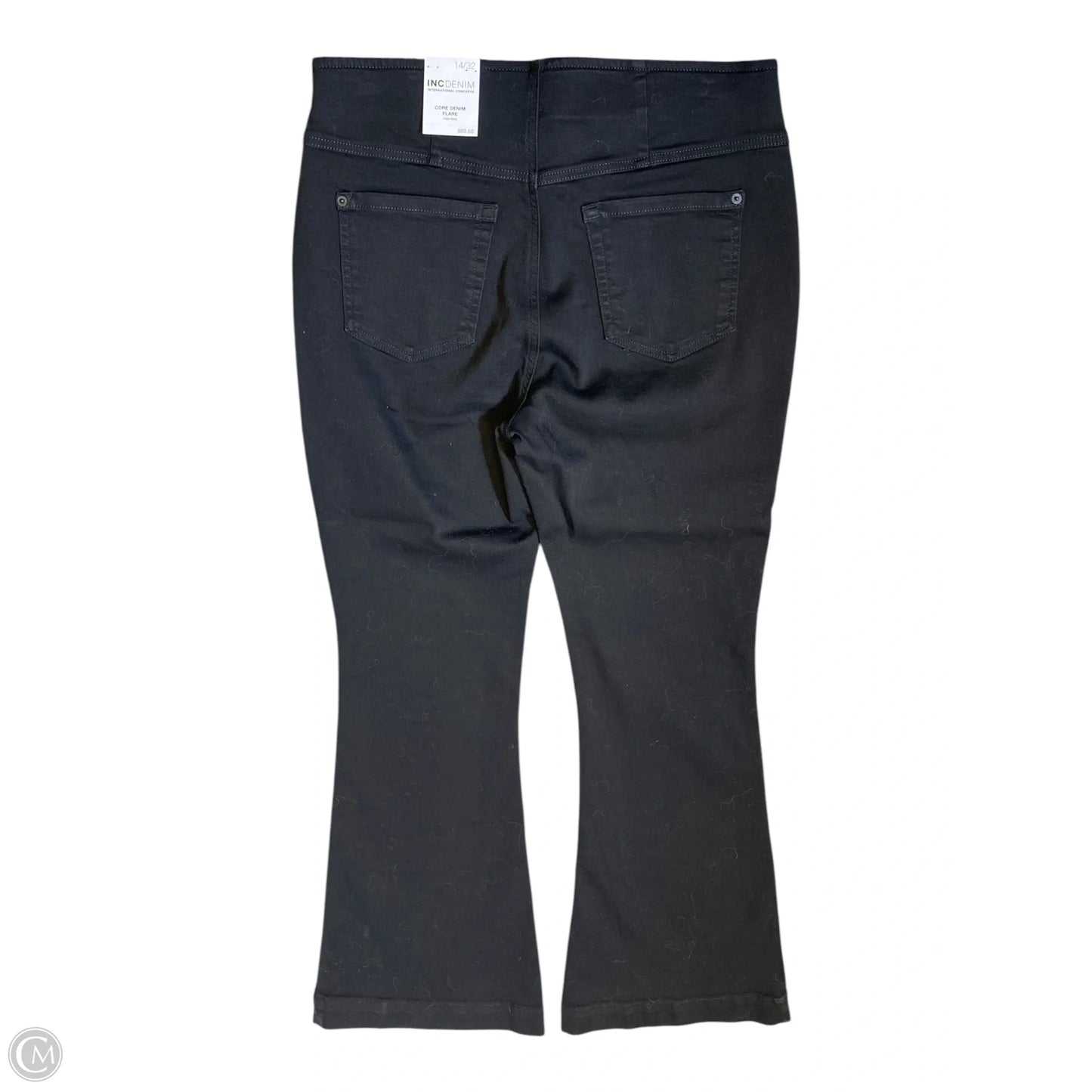 Jeans Flared By Inc In Black, Size: 14