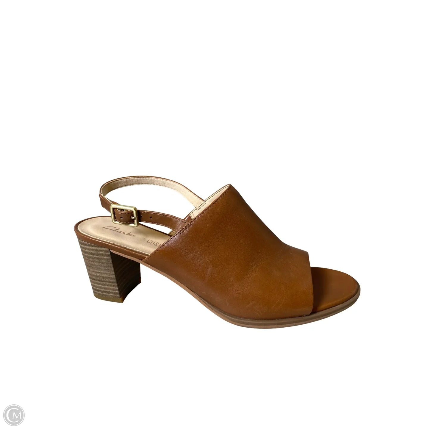 Shoes Heels Block By Clarks In Brown, Size: 8.5