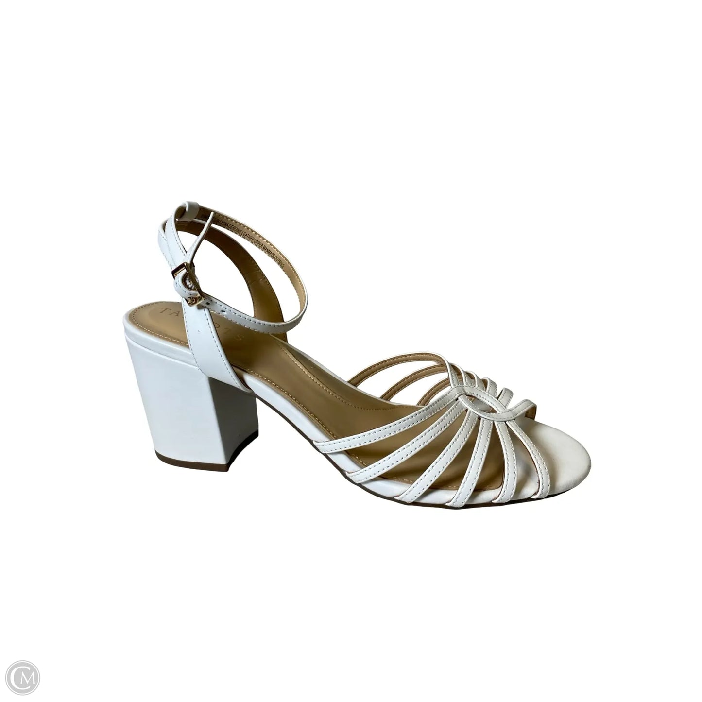 Shoes Heels Block By Talbots In White, Size: 8.5