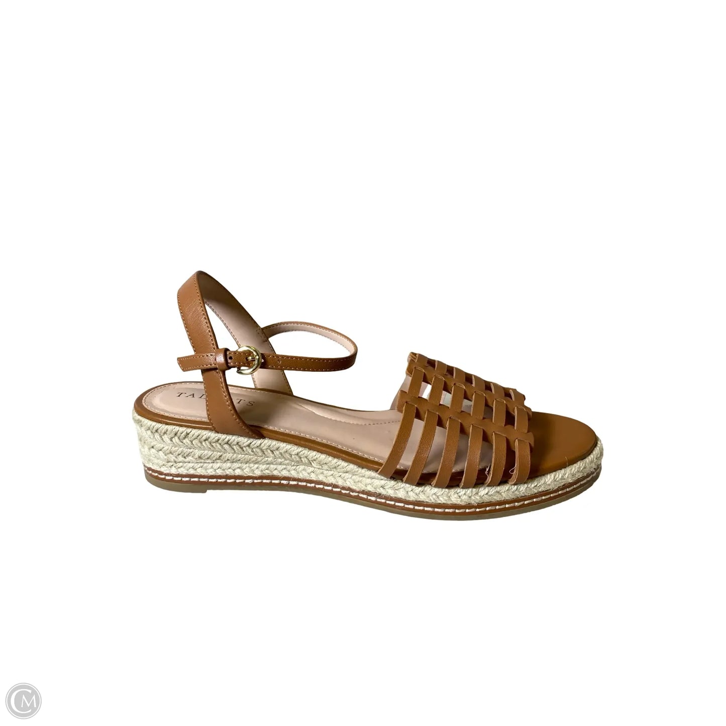 Sandals Heels Platform By Talbots In Brown & Tan, Size: 8.5