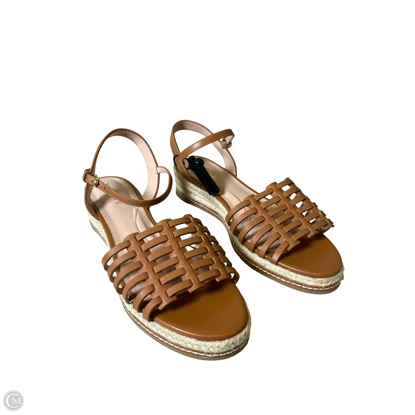 Sandals Heels Platform By Talbots In Brown & Tan, Size: 8.5