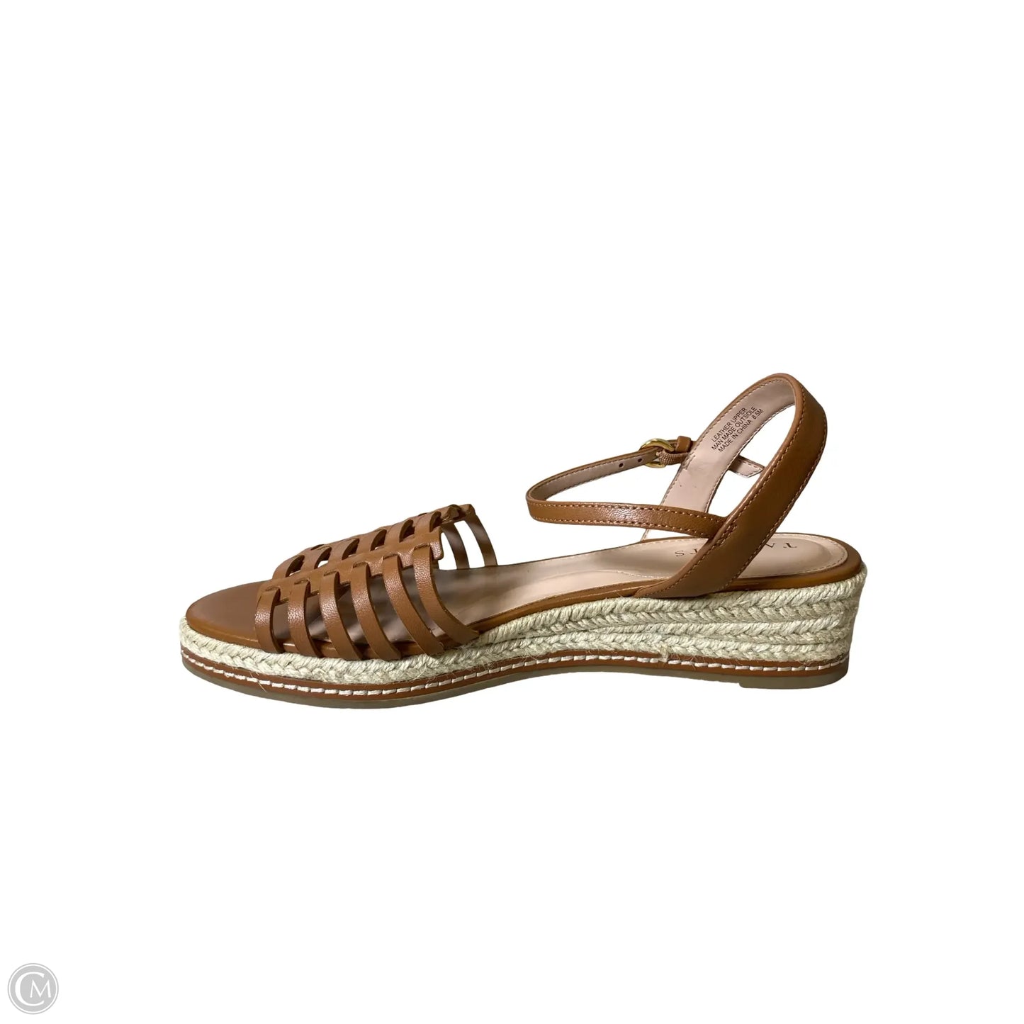 Sandals Heels Platform By Talbots In Brown & Tan, Size: 8.5