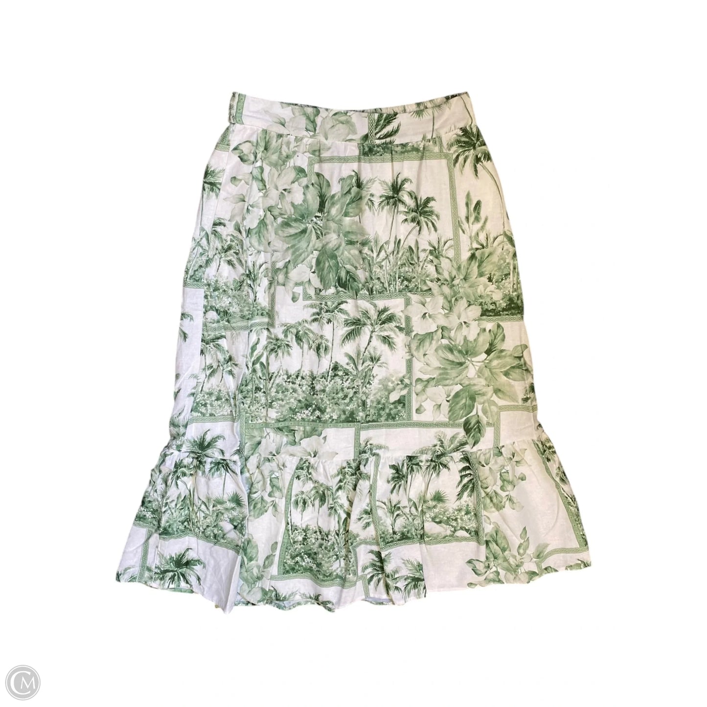 Skirt Maxi By Rachel Zoe In Green & White, Size: 4