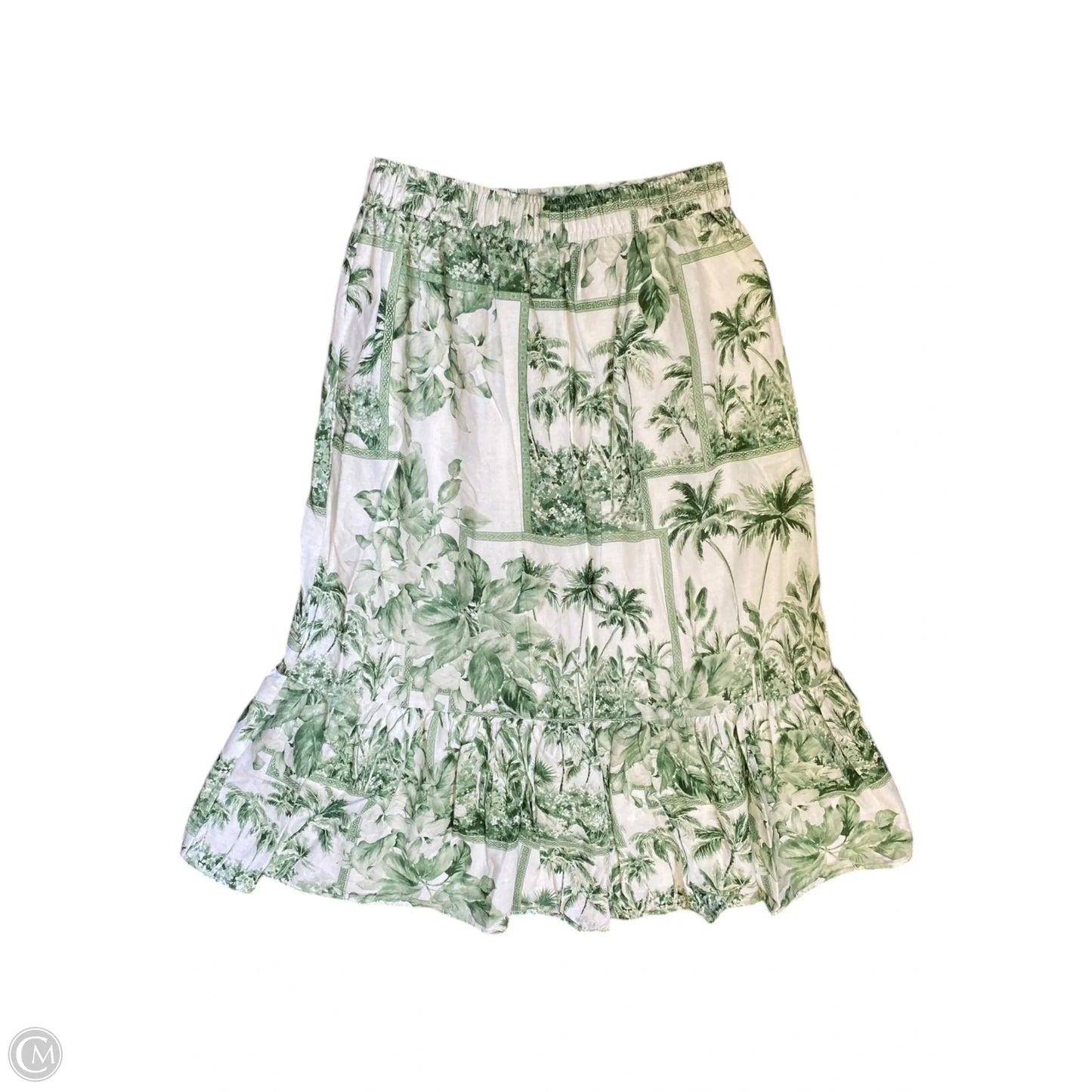 Skirt Maxi By Rachel Zoe In Green & White, Size: 4