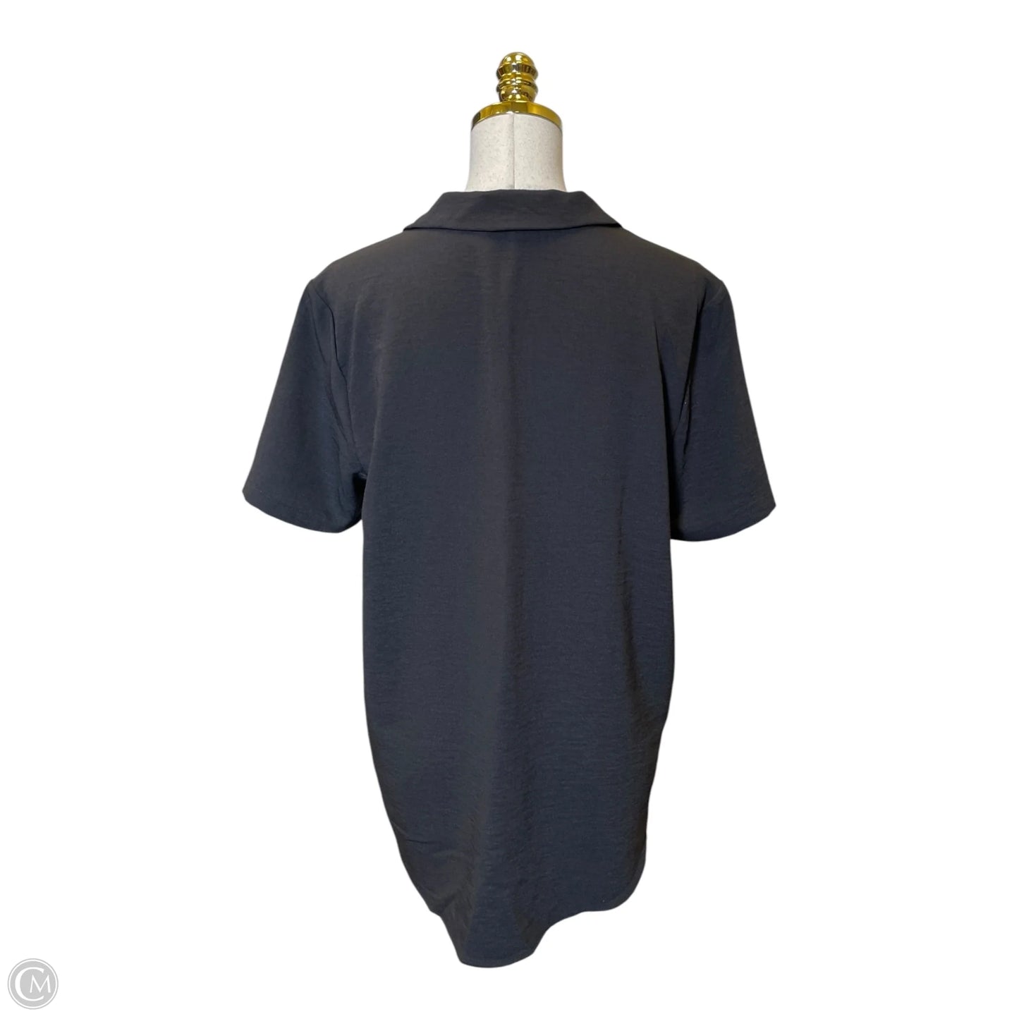 Blouse Short Sleeve By Hilary Radley In Black, Size: M