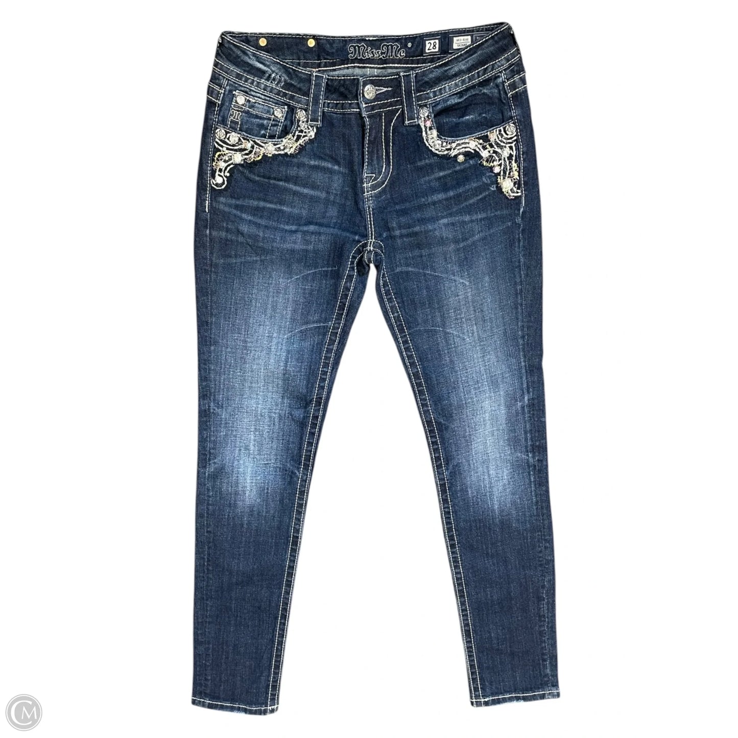 Jeans Skinny By Miss Me In Blue, Size: 6