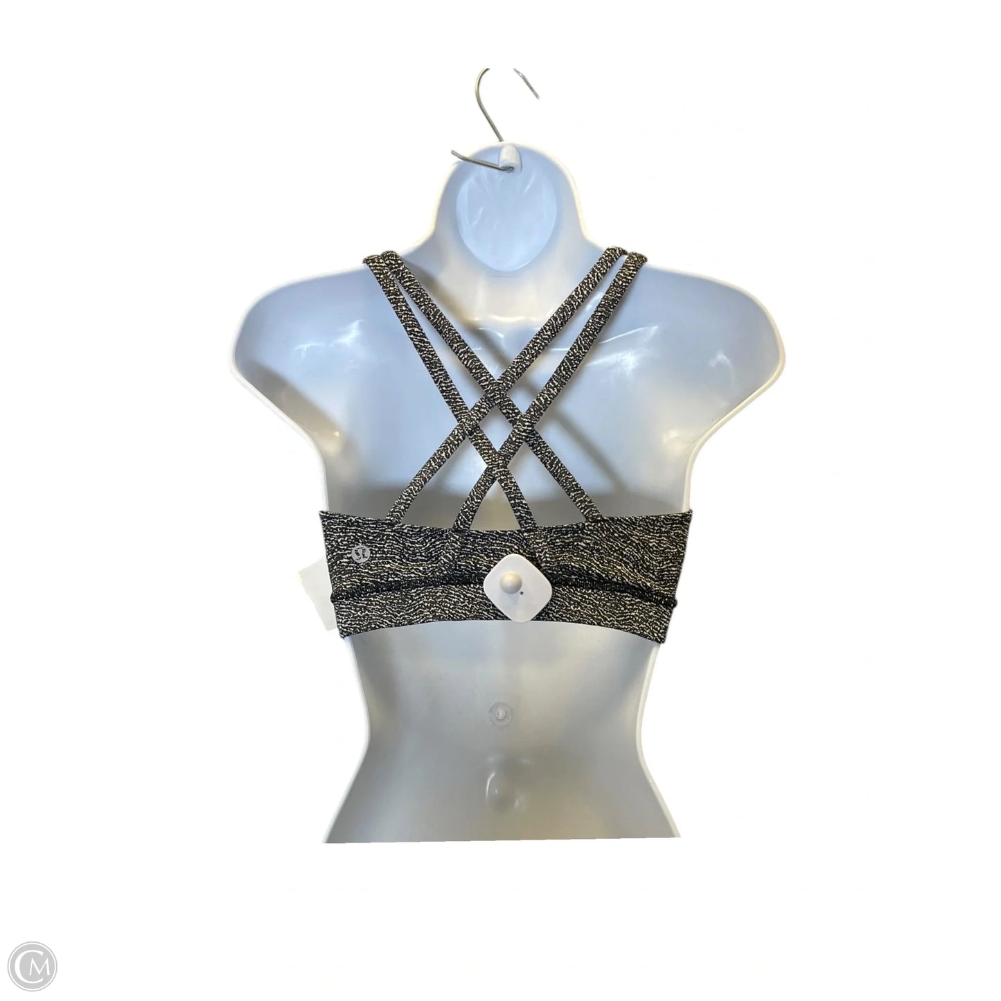 Athletic Bra By Lululemon In Grey & White, Size: 6