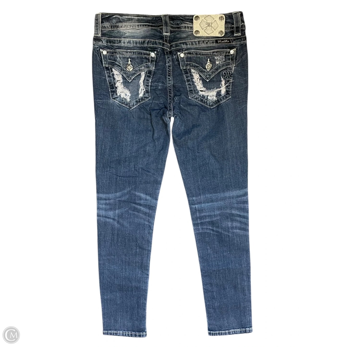 Jeans Skinny By Miss Me In Blue, Size: 8