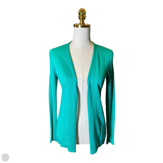 Cardigan By Ann Taylor In Green, Size: Xs