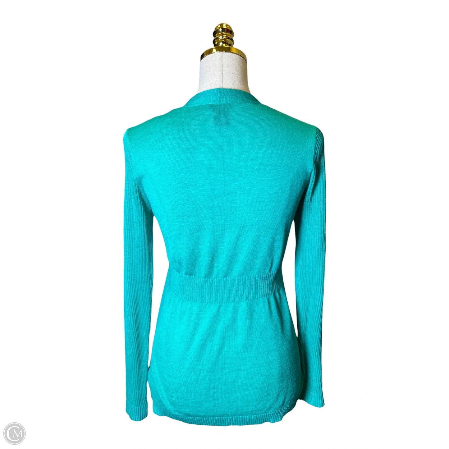 Cardigan By Ann Taylor In Green, Size: Xs