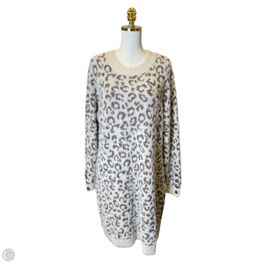Dress Sweater By Maurices In Animal Print, Size: 2x