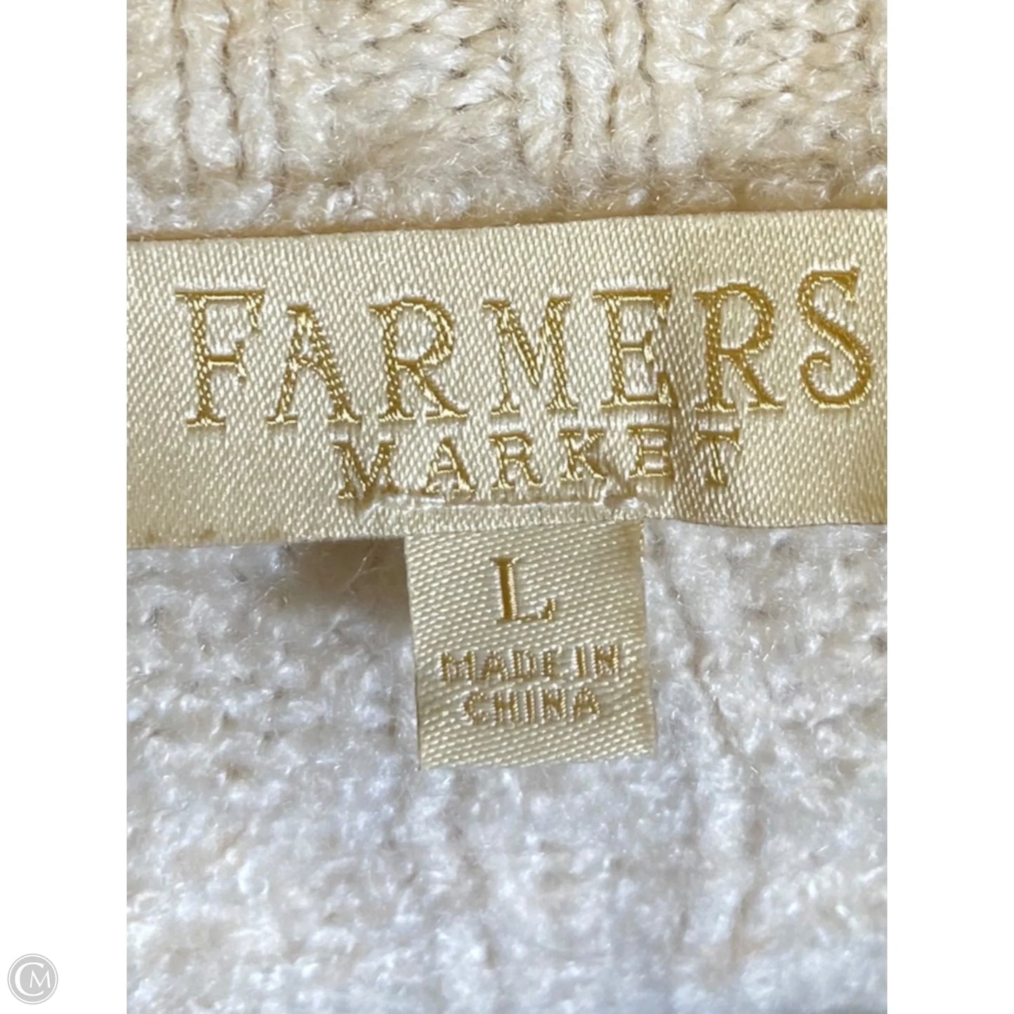 Sweater By Clothes Mentor In Gold, Size: L