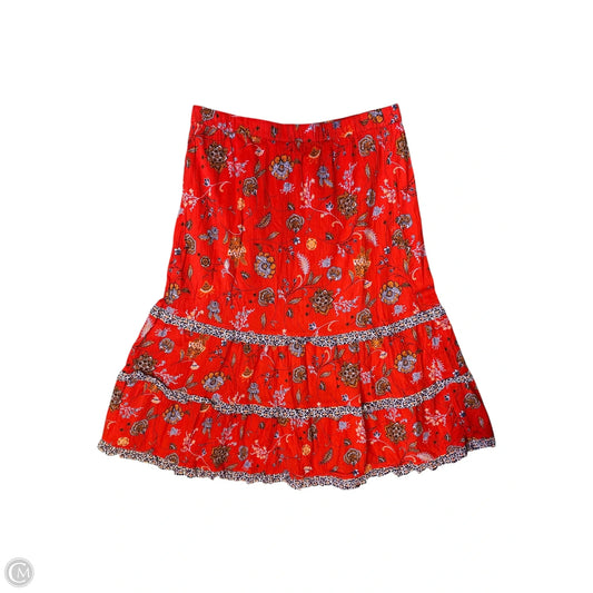Skirt Maxi By J. Jill In Multi-colored, Size: L