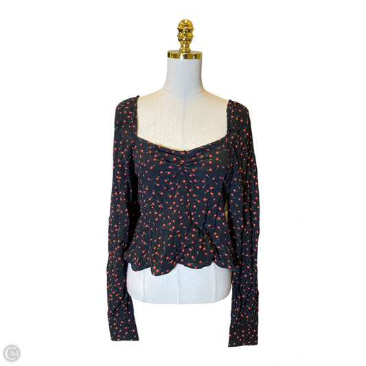 Top Long Sleeve By Free People In Multi-colored, Size: L