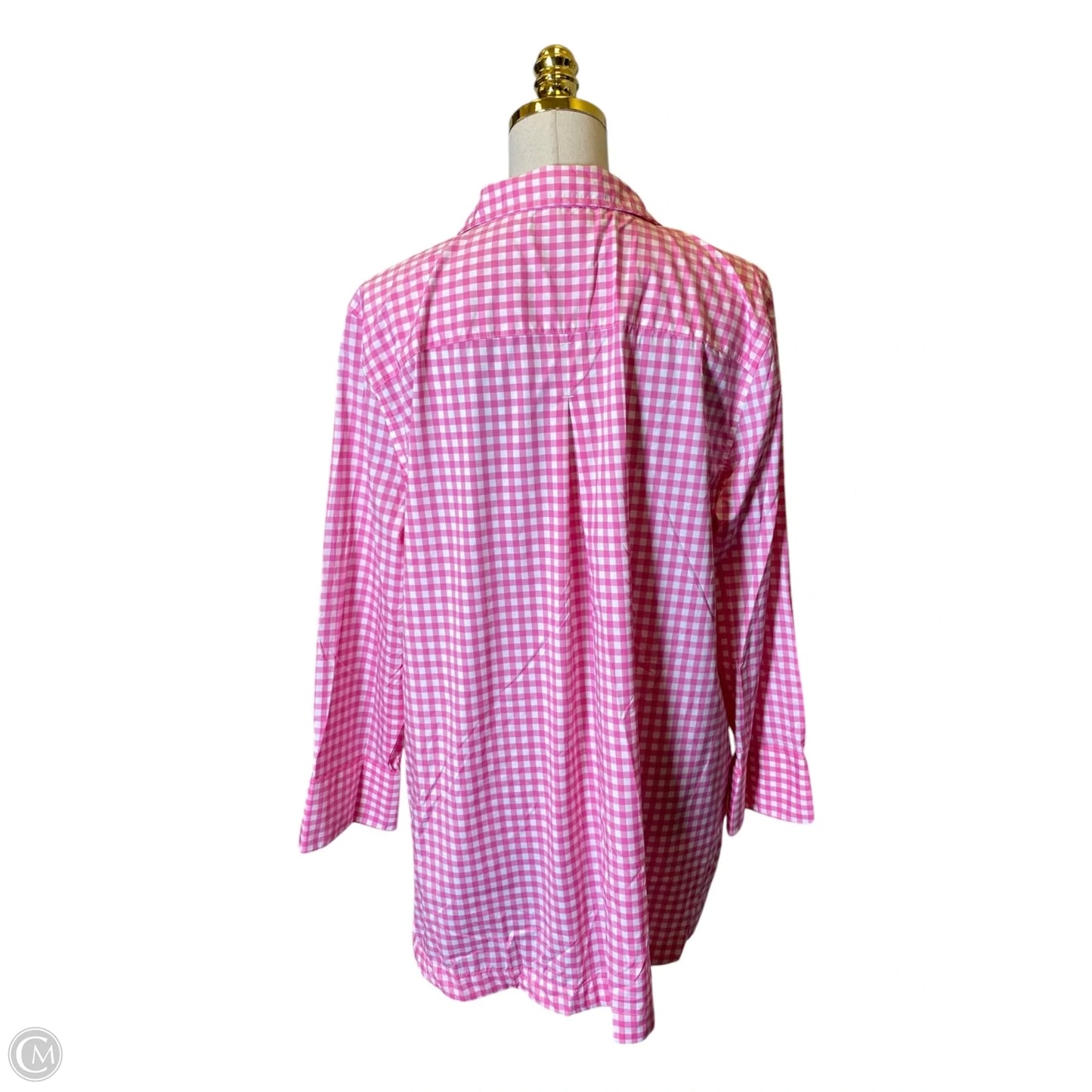 Blouse Long Sleeve By Vineyard Vines In Pink, Size: Xl