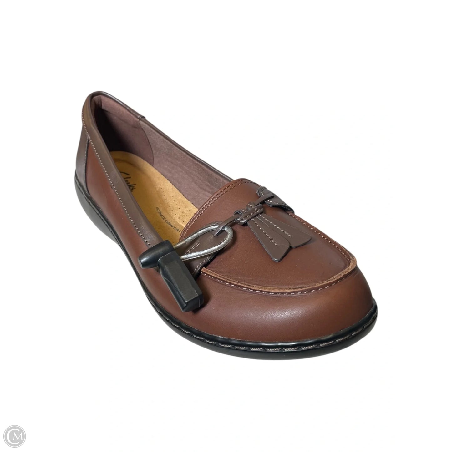 Shoes Flats By Clarks In Brown, Size: 11