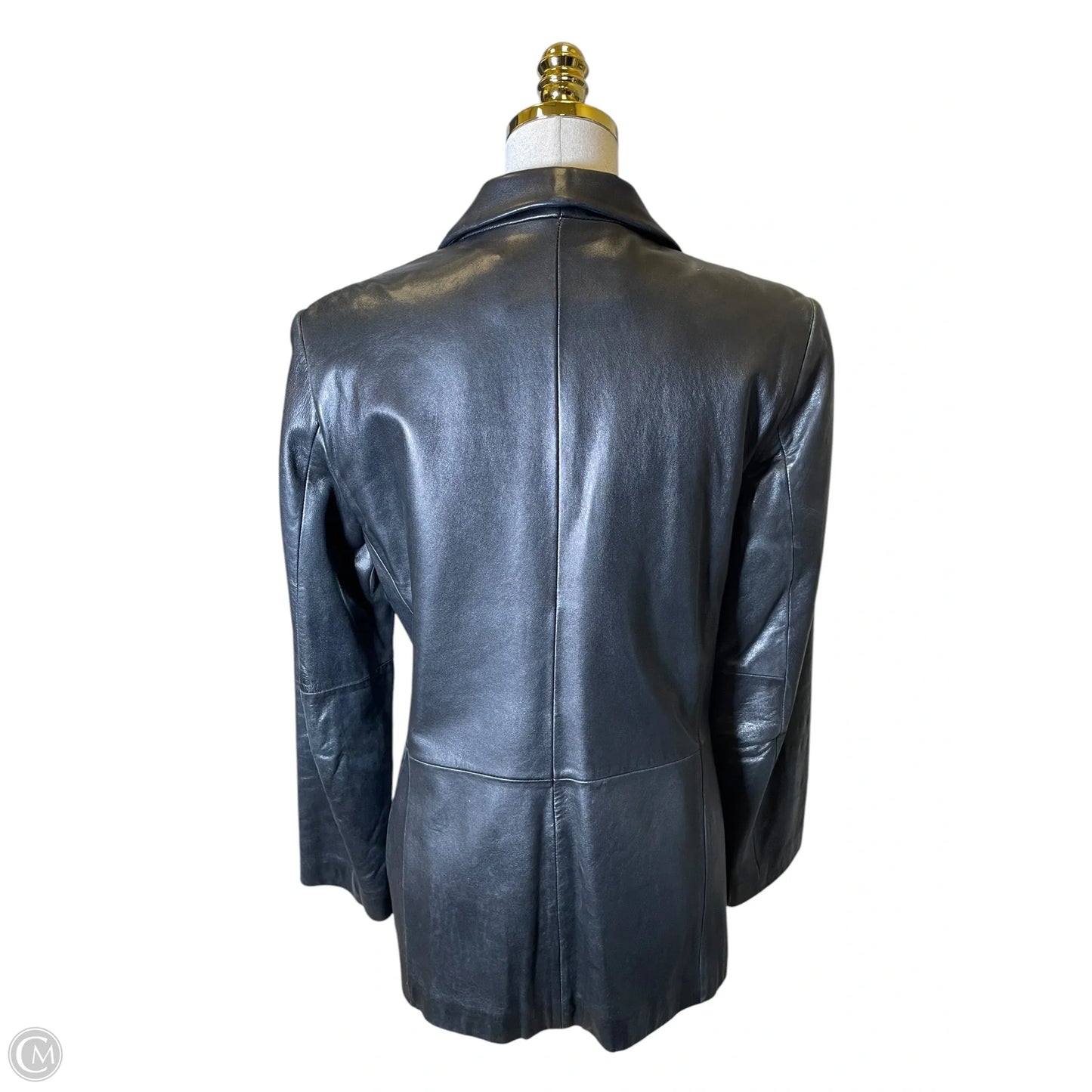 Jacket Leather By Jones New York In Black, Size: S