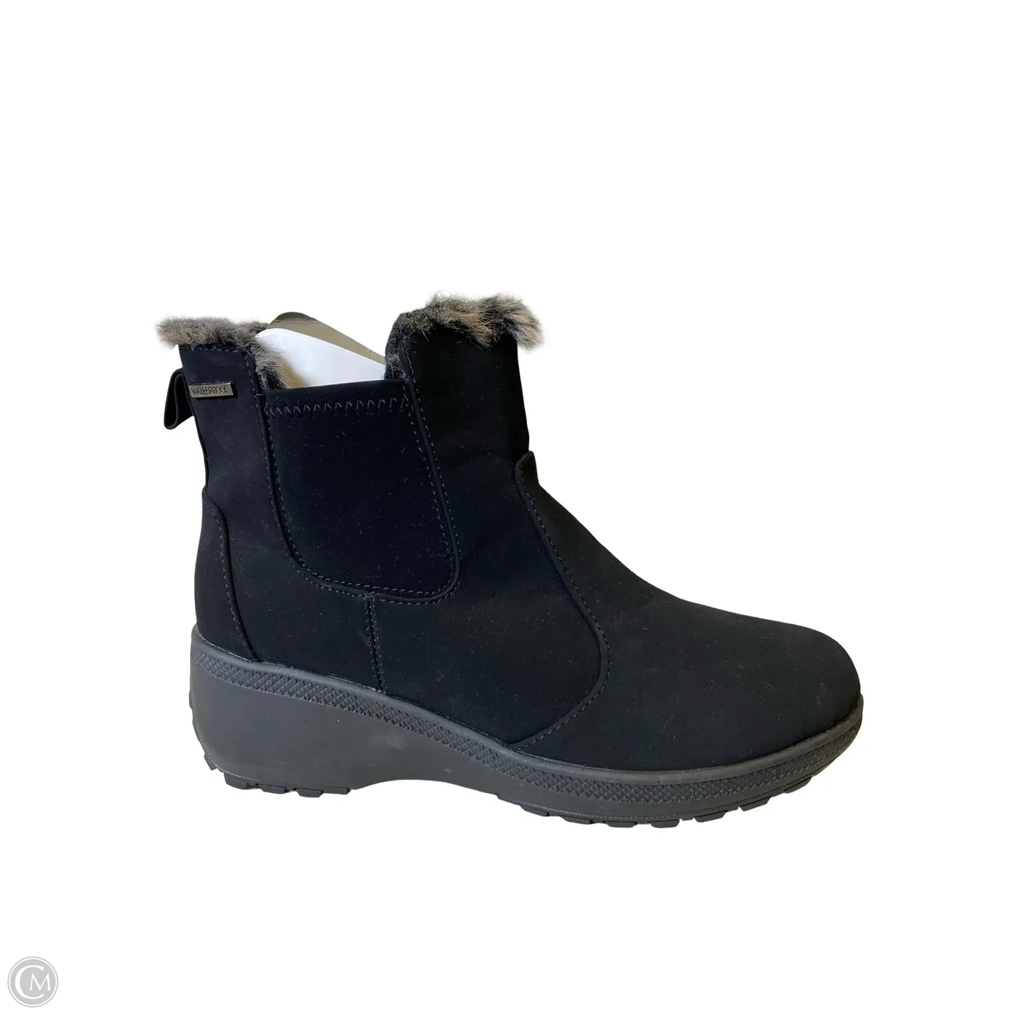 Boots Ankle Heels By Khombu In Black, Size: 10