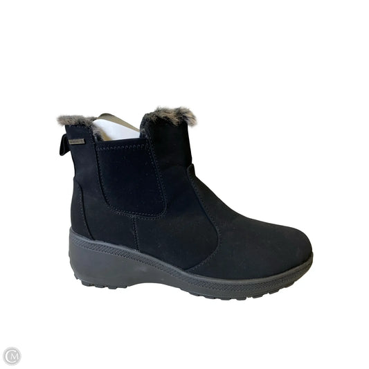 Boots Ankle Heels By Khombu In Black, Size: 10