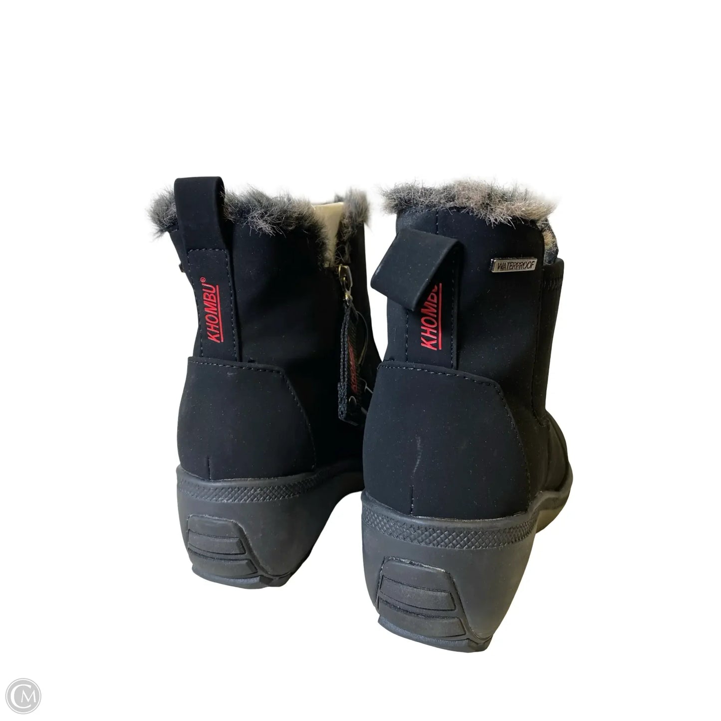 Boots Ankle Heels By Khombu In Black, Size: 10