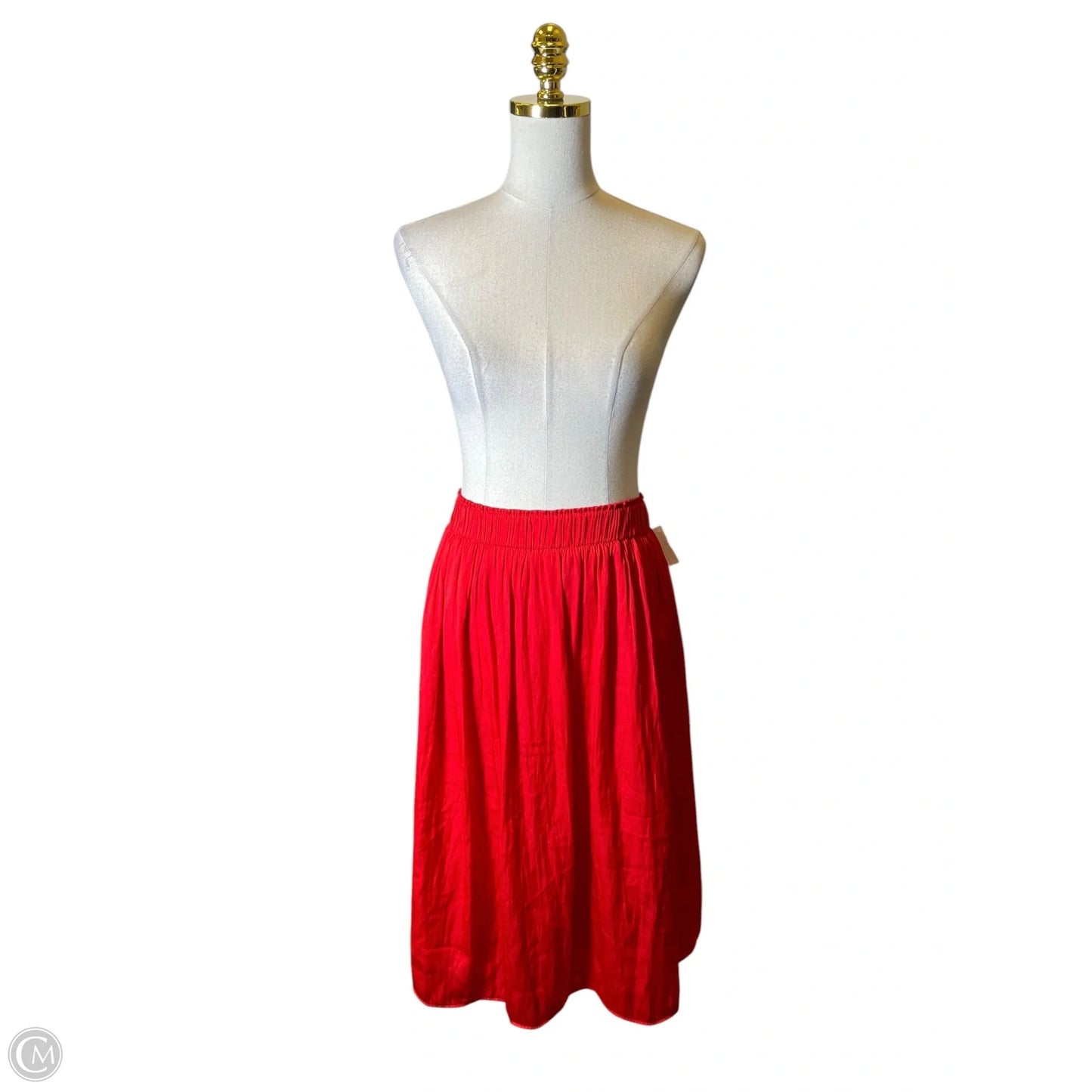 Skirt Maxi By Gap In Red, Size: 2x