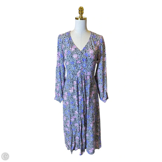 Dress Casual Maxi By Loft In Multi-colored, Size: 6