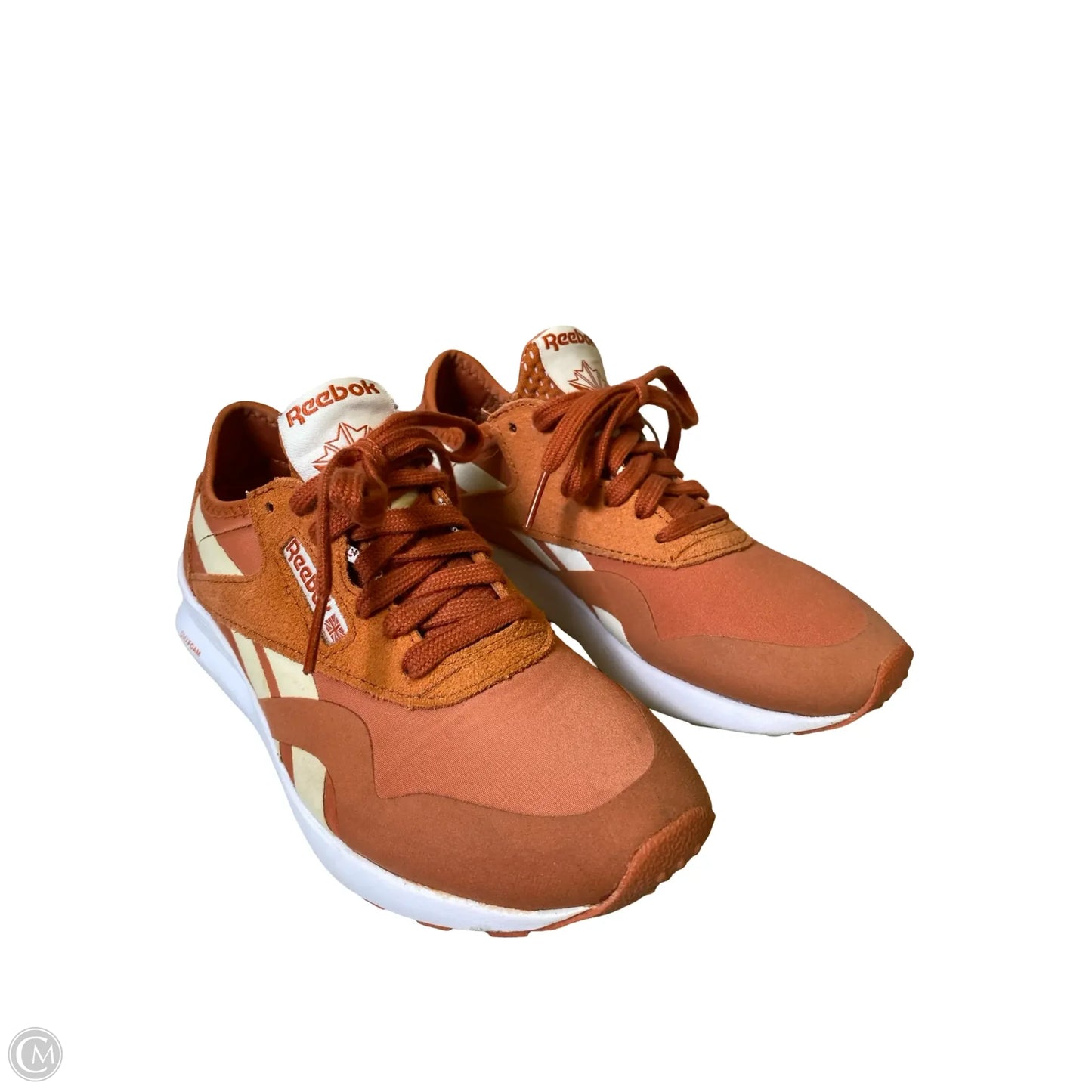 Shoes Athletic By Reebok In Cream & Orange, Size: 6