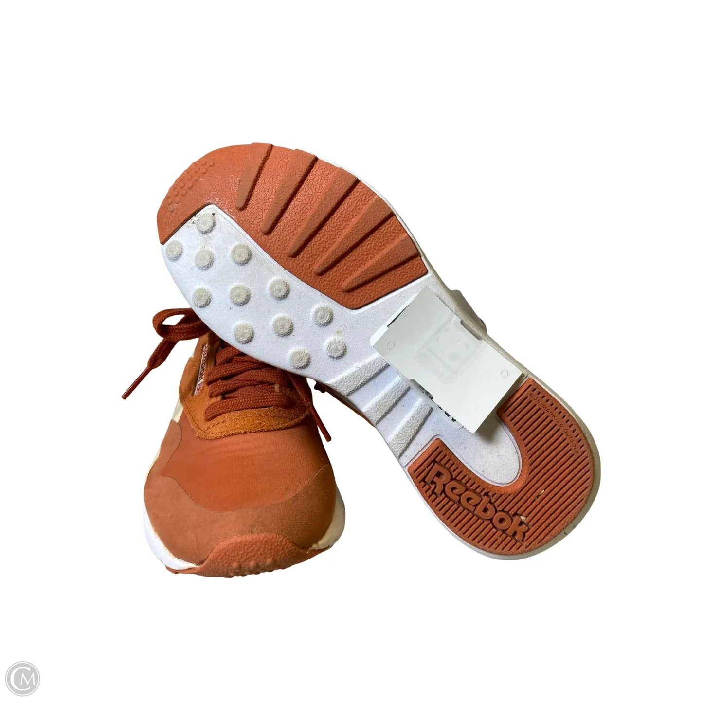 Shoes Athletic By Reebok In Cream & Orange, Size: 6