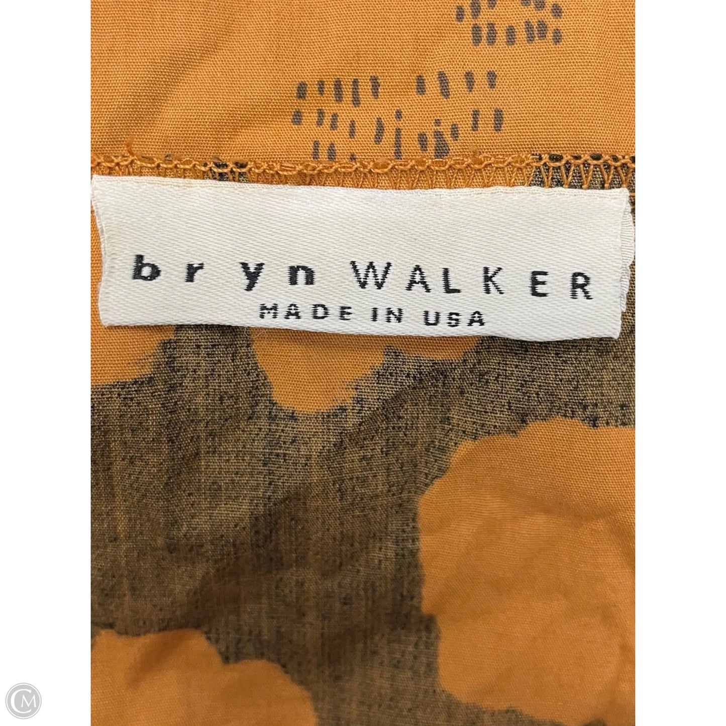 Blouse Long Sleeve By Bryn Walker In Black & Orange, Size: Xs