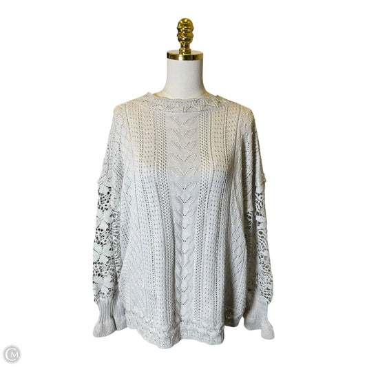 Sweater By Clothes Mentor In Grey, Size: 2x