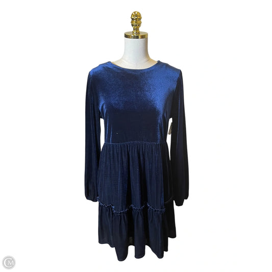 Dress Casual Midi By Anthropologie In Blue, Size: S