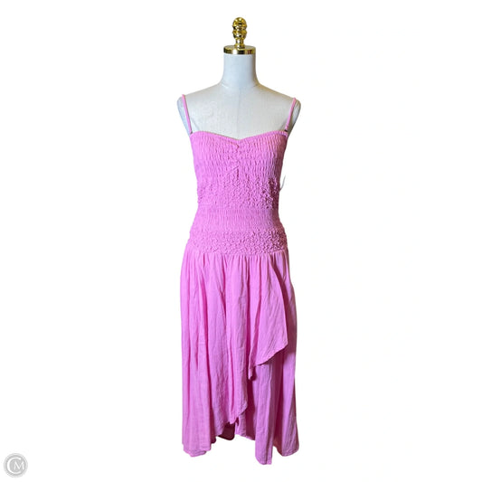Dress Casual Maxi By Free People In Pink, Size: L
