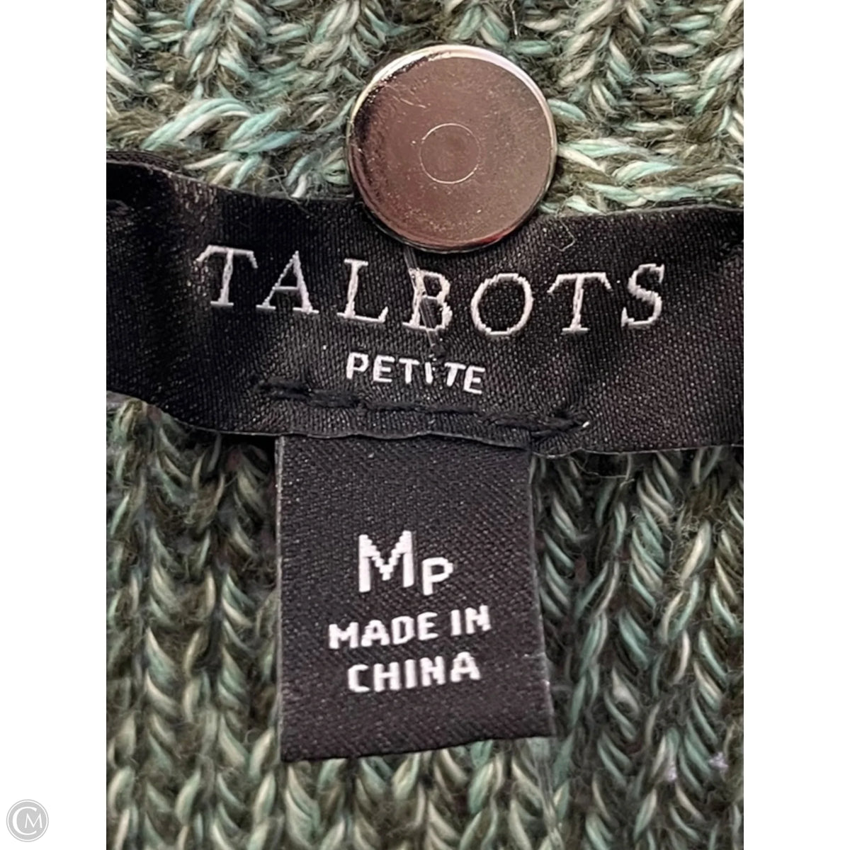 Sweater By Talbots In Green, Size: Mp