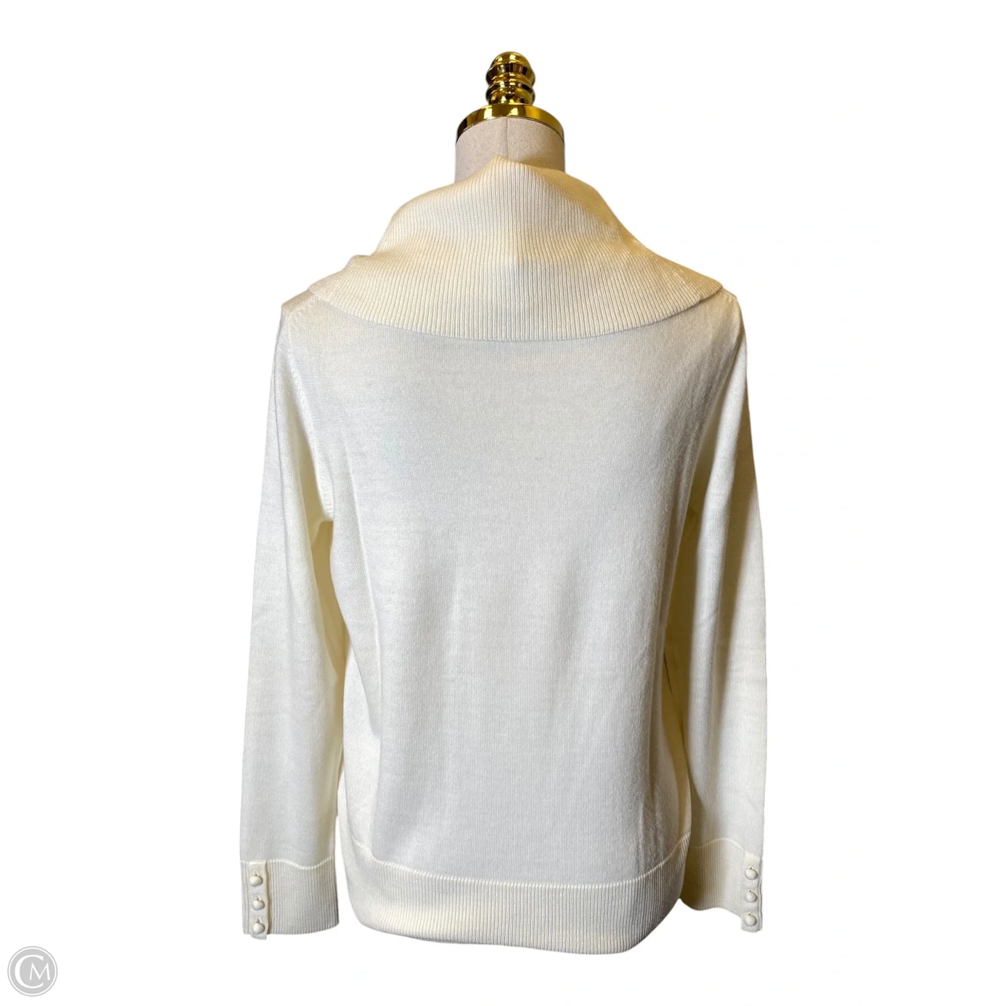 Sweater By Talbots In Cream, Size: M