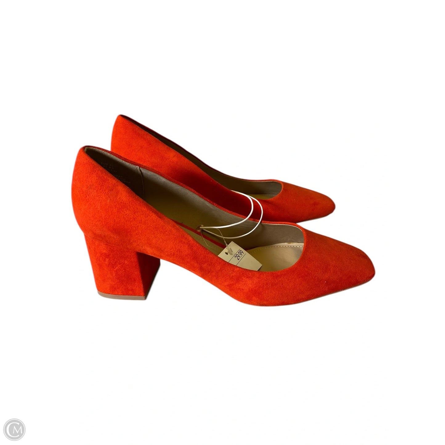 Shoes Heels Block By H&m In Orange, Size: 8.5
