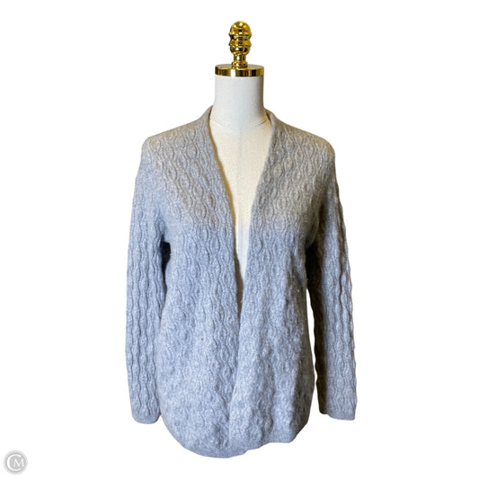 Sweater Cardigan Cashmere By Garnet Hill In Grey, Size: M