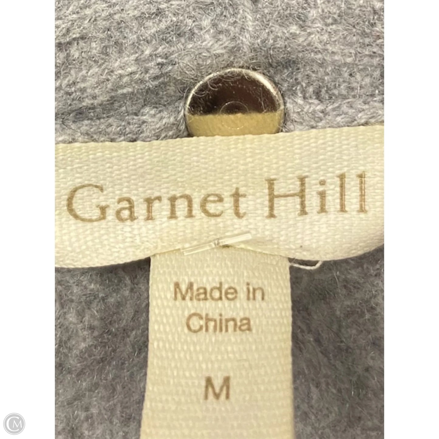 Sweater Cardigan Cashmere By Garnet Hill In Grey, Size: M