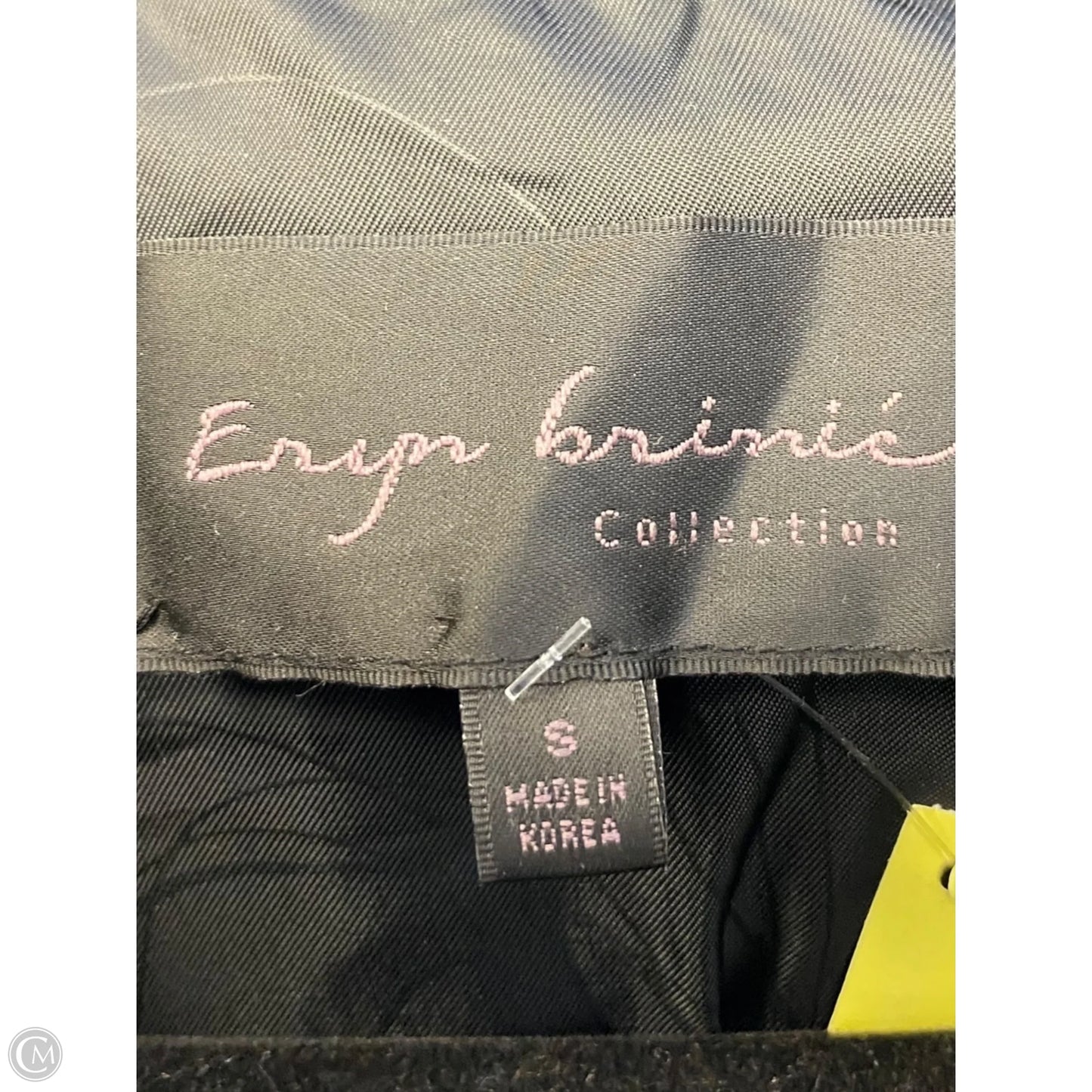 Coat Wool By Clothes Mentor In Black, Size: S