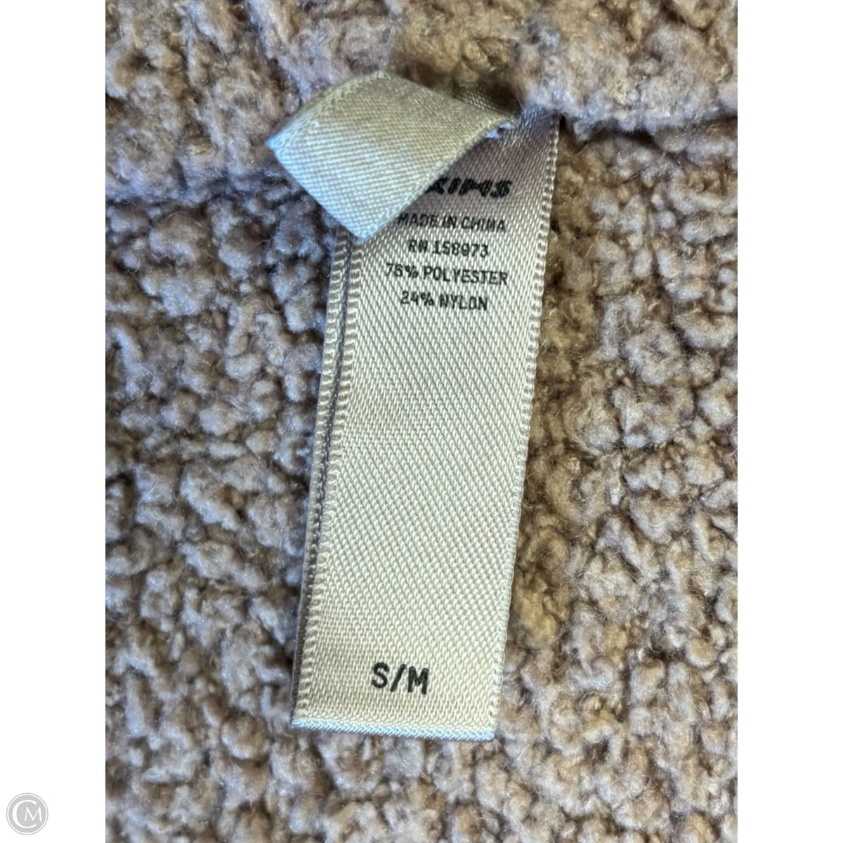 Jacket Fleece By Skims In Brown, Size: M