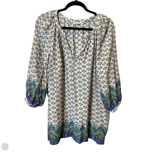 Top 3/4 Sleeve By Artisan Ny In Multi-colored, Size: Xl