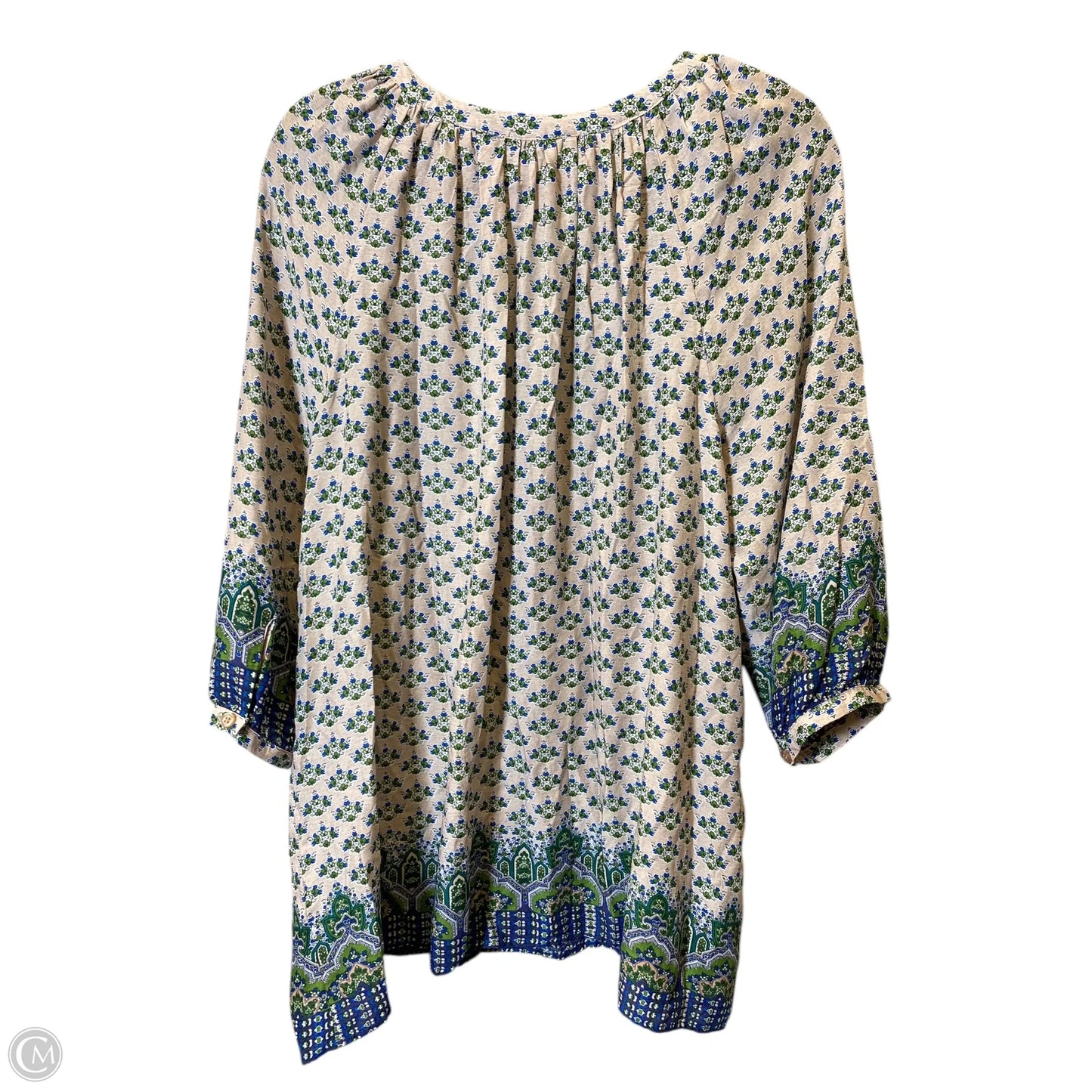 Top 3/4 Sleeve By Artisan Ny In Multi-colored, Size: Xl